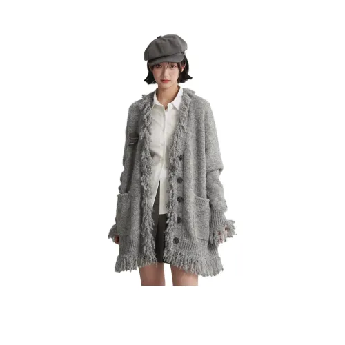 LIZIXIAN Серый Женский Свитер