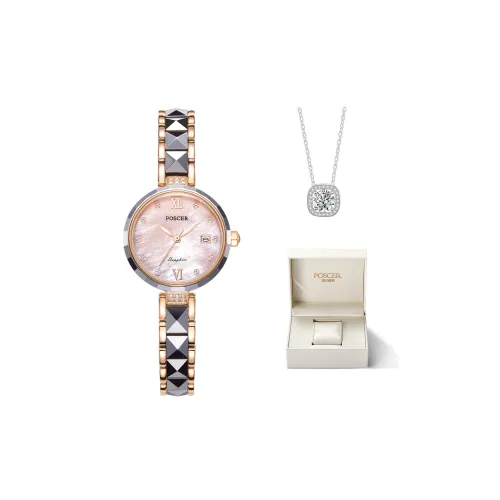 POSCER Heartfelt Collection Кварцевый механизм стальной ремешок из вольфрамовой стали женские часы цвет циферблата