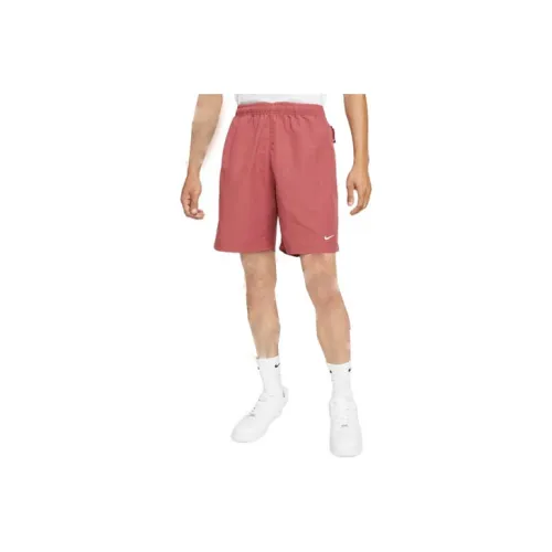 Nike Red Men's Casual Shorts Nike Красные Мужские Повседневные Шорты