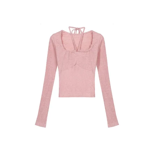 Meanalot Розовые Женские Футболки