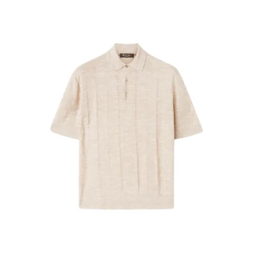 Loro Piana Бежевая Мужская Рубашка Поло