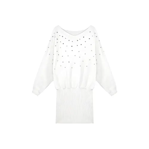 ONE PASS STUDIO Длинное платье с длинными рукавами женское