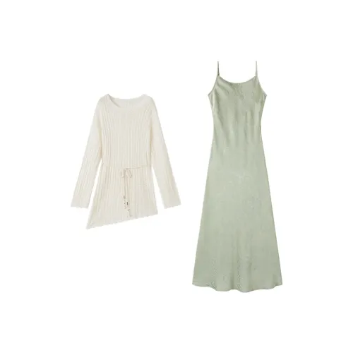 XIANGYING Армейский зеленый женский комплект с юбкой