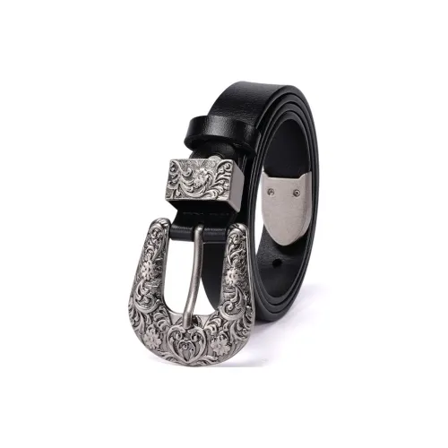 NOMK Спилок Коровья Кожа Ремни Унисекс 2,4CM