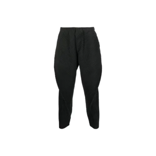 Homme Plissé Issey Miyake SS23 Повседневные брюки Мужской Черный