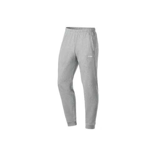 LINING Серые Мужские Вязаные Спортивные Штаны
