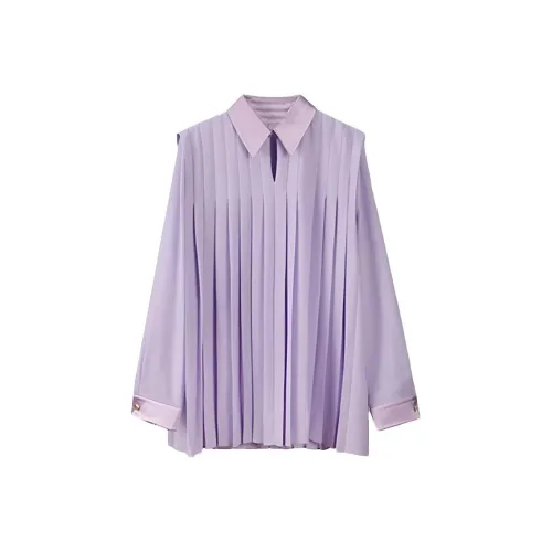 Leather Cat Фиолетовые Женские Рубашки