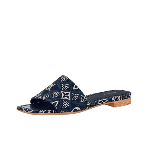 LOUIS VUITTON Revival Стильные Сандалии Женские Синий Черный