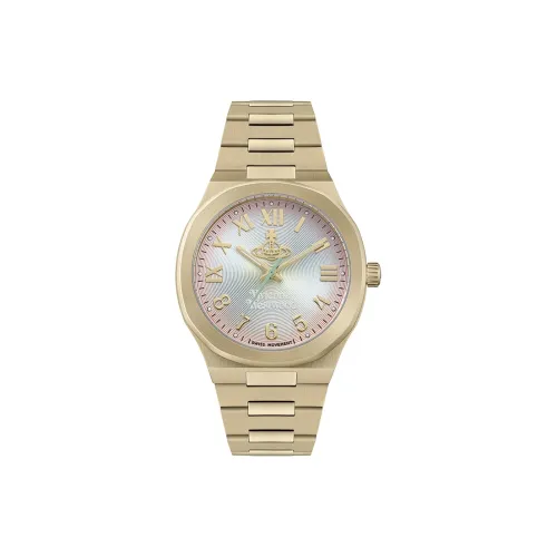 Vivienne Westwood часы на запястье Кварцевый механизм Ремешок из нержавеющей стали 37,5 мм Многоцветный циферблат Часы для женщин