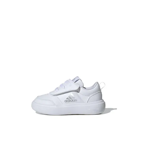 Adidas Park St Slip Resistant Shock Absorbers Низкий Топ Детские Лайфстайл Обувь Белый Дети Возраст 3-7 лет