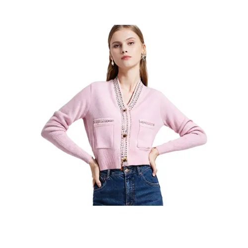 PAIN OR PLEASURE Трикотаж Свитер Женские Розовый