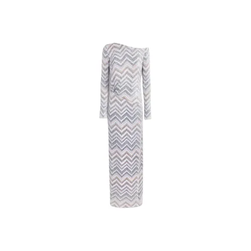 Missoni Многоцветные Женские Длинные Платья с Рукавами