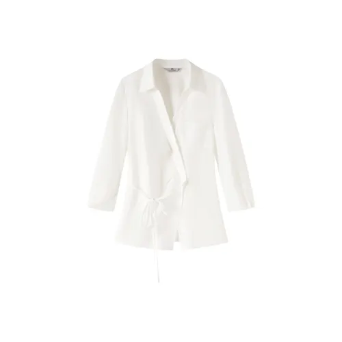 XIANGYING Белые Женские Рубашки