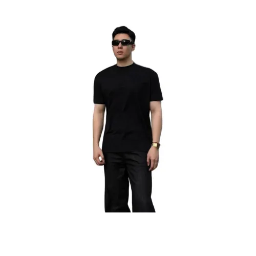 DANJUE Матовый черный унисекс футболка