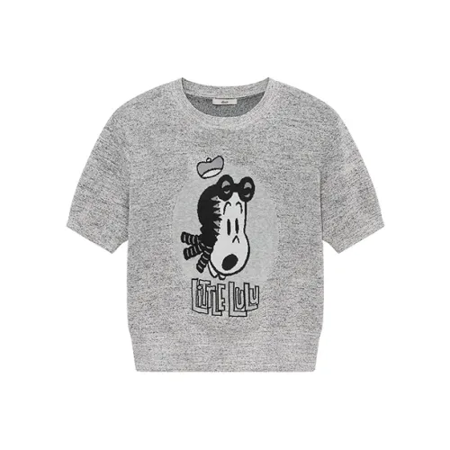 D'zzit Little Lulu Collaboration Collection Светло-серый Женские Трикотаж