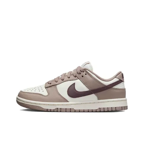 Nike Dunk Скейтборд Кроссовки Низкие Бежево-Коричневые Женские