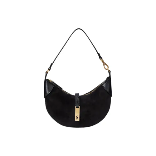 Polo Ralph Lauren Велюр Сумка через плечо Мини Женская Черная