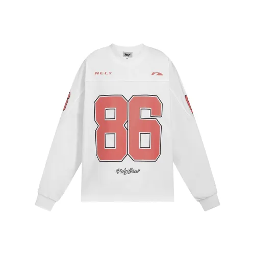 NELY Длинный рукав Т-рубашка Унисекс