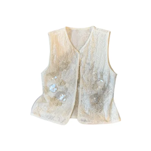 SIXUSICHOU Абрикос Женские Жилеты