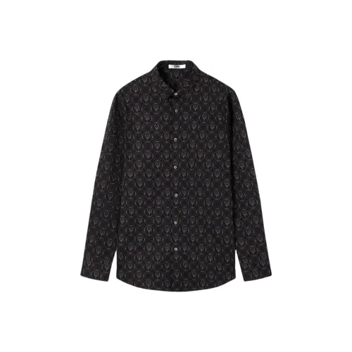 Karl Lagerfeld Рубашка Мужская Кофейного цвета