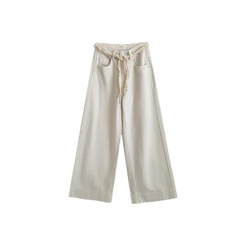 OUBO Бежевые Женские Джинсы