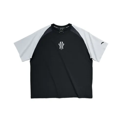 ANTA Черно-серый цвет унисекс футболка