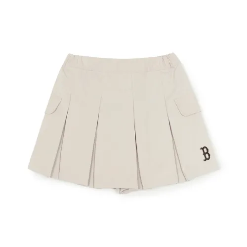 MLB Base Logo Темный крем KIDS Юбки