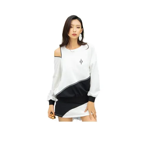 GIDI BOHO Черный/Белый Женские Повседневные Короткие Юбки