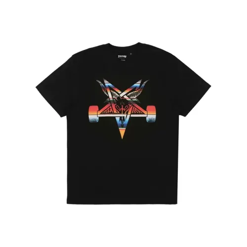 Thrasher Черная Унисекс Футболка