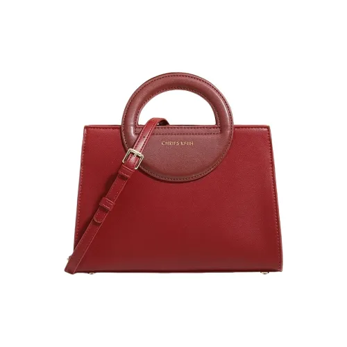 PESASRIE Microfiber Synthetic Leather Bag Women's Burgundy