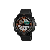 Черно-оранжевый