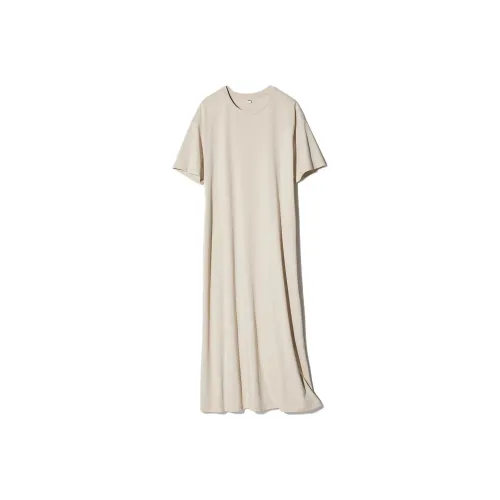 UNIQLO Короткий рукав Платье Женское Естественный