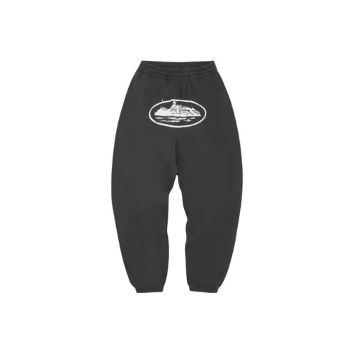 Corteiz Co-Brand Черные Мужские Вязаные Спортивные Штаны