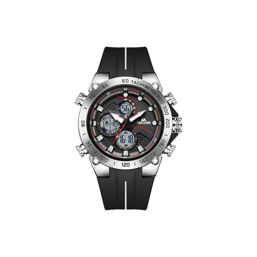 LIBER AEDON Наручные часы Кварцевый механизм Черный циферблат Мужские часы