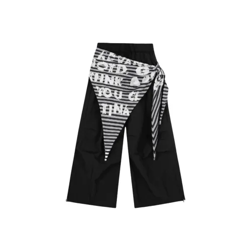 Cotton Gene Черные Женские Повседневные Брюки
