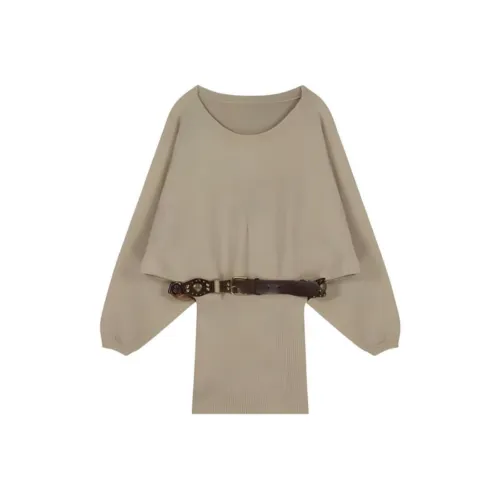 ONE PASS STUDIO Длинное платье с длинными рукавами женское