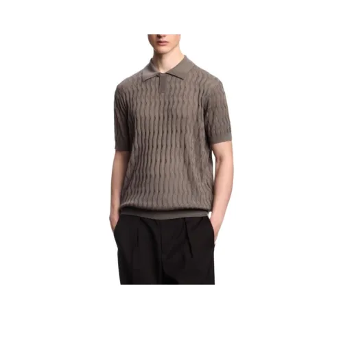 EMPORIO ARMANI FW25 Поло Мужское Кофейного Цвета
