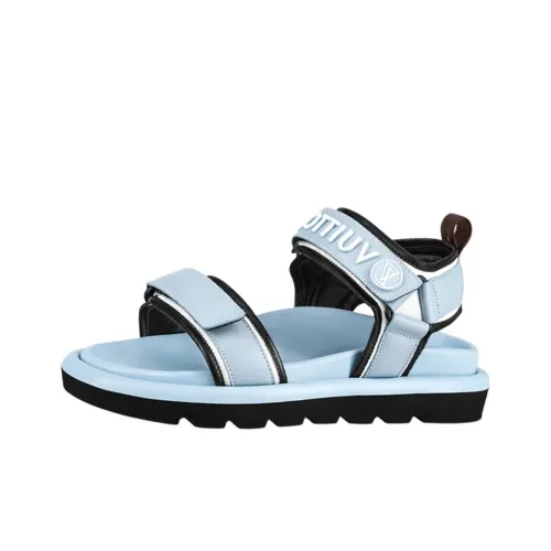 LOUIS VUITTON Pool Pillow Comfort One Ремень Сандалии Женские Синий