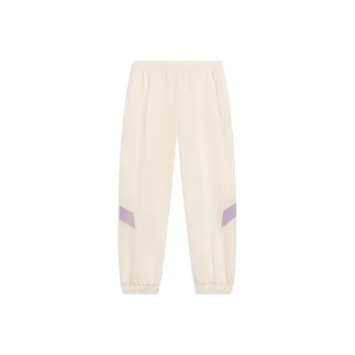 LINING Sports Trend Series Вязаные Тренировочные Штаны Женские Экрю