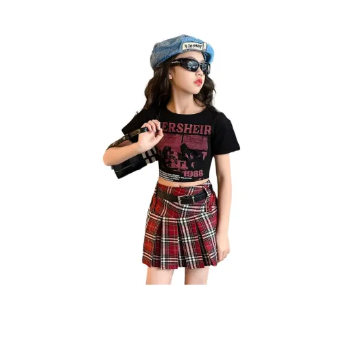 Детский комплект Your Royal Highness с юбкой 2 предмета красный