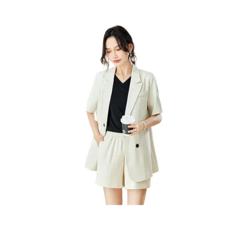 TERRE BLEUE Повседневный костюм женский бежевый абрикосовый