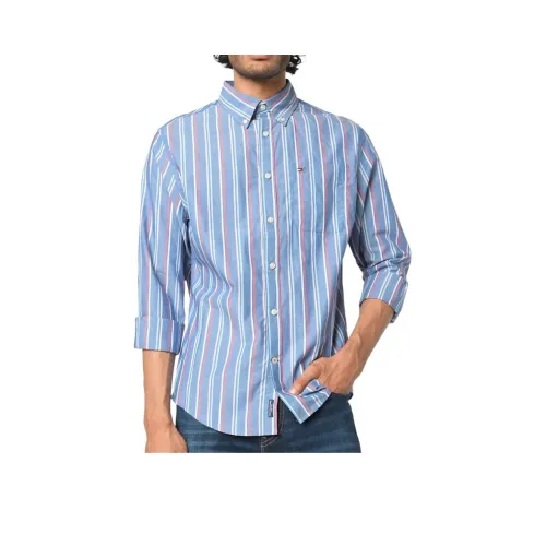 Tommy Hilfiger Рубашка Мужская Темно-Синяя