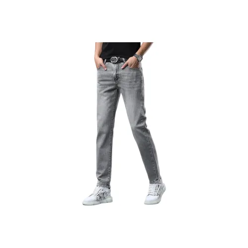 CHENYING Серый Мужской Джинсы