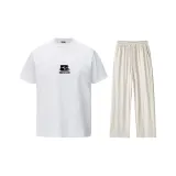 Белый топ + абрикосовые штаны