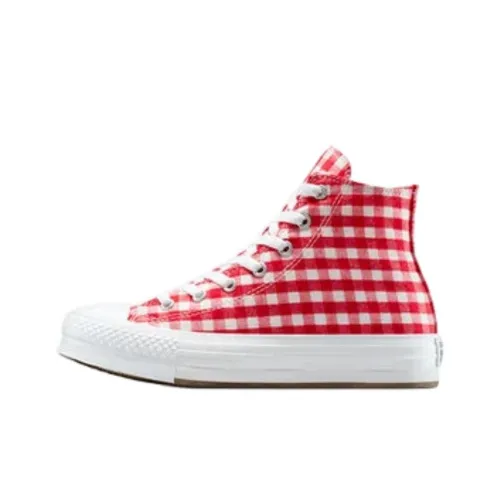 Converse Chuck Taylor All Star Lift Устойчивые к истиранию высокие кеды KIDS Красный Белый Подростки