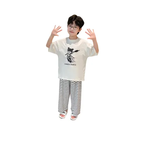 Lanza Домашняя одежда 2 предмета комплект белый для детей 3-7 лет