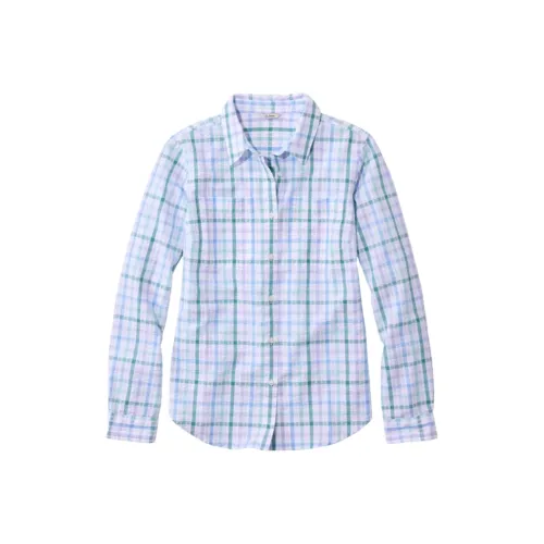 L.L.Bean Vacationland Рубашка из Seersucker Женская