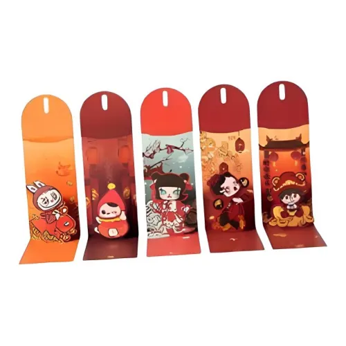 POP MART Skullpanda Labubu Molly Huachi Знак Змеи Год Красный конверт Набор Trend Based Products