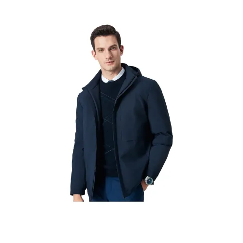 FIRS Пуховик Мужской Темно-синий