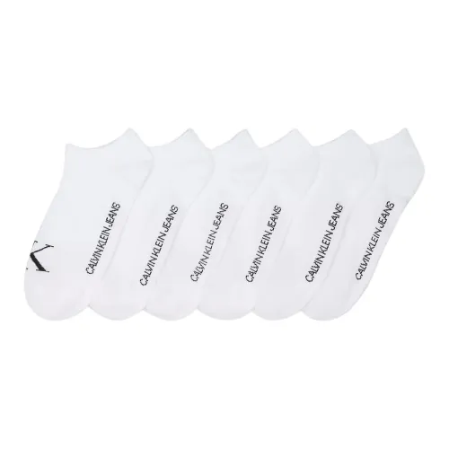 Calvin Klein 6 пар Белые Женские Носки No Show